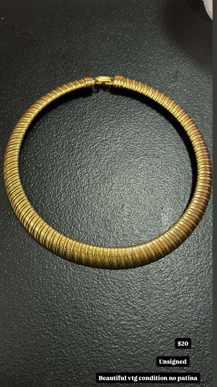 Vintage Omega  Collar Necklace